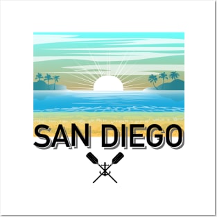 San Diego Design, with Black Lettering Posters and Art